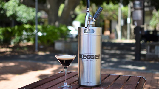 Cold brew coffee keg, nitro coffee and espresso martini kegs