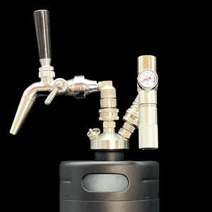 flow control tap with mini regulator-nitro dispensing