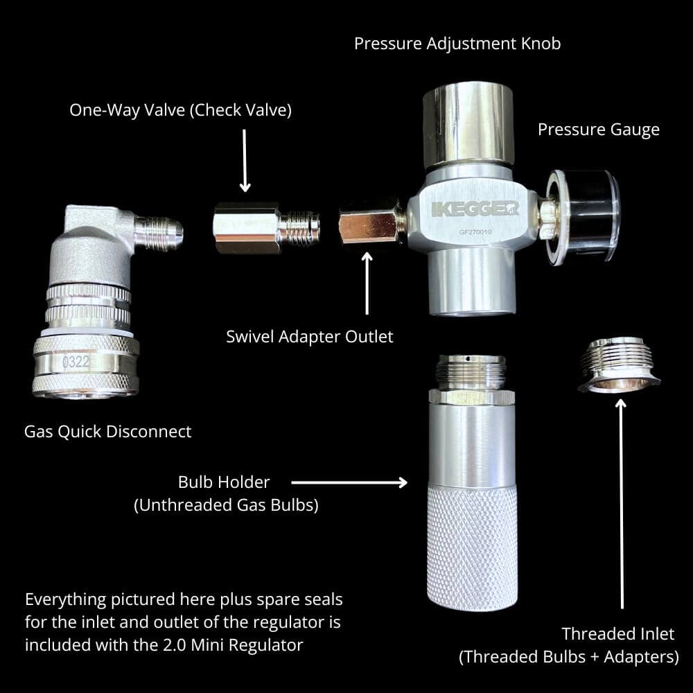 iKegger 2.0 |  Multi Gas Mini Regulator