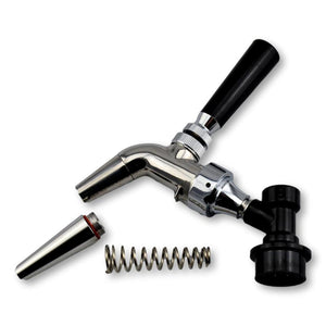 stainless steel tap ikegger with stout spout and spring plastic